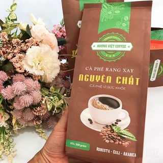 [100% Hạt chín] Cà Phê Rang Xay Nguyên Chất Tây Nguyên 500gr