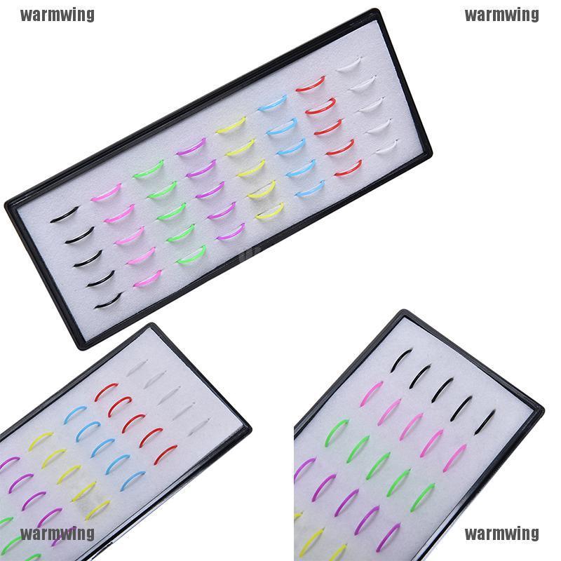 Bán Buôn 1 Hộp 40 Chiếc Khuyên Mũi Acrylic Nhiều Hình Dạng