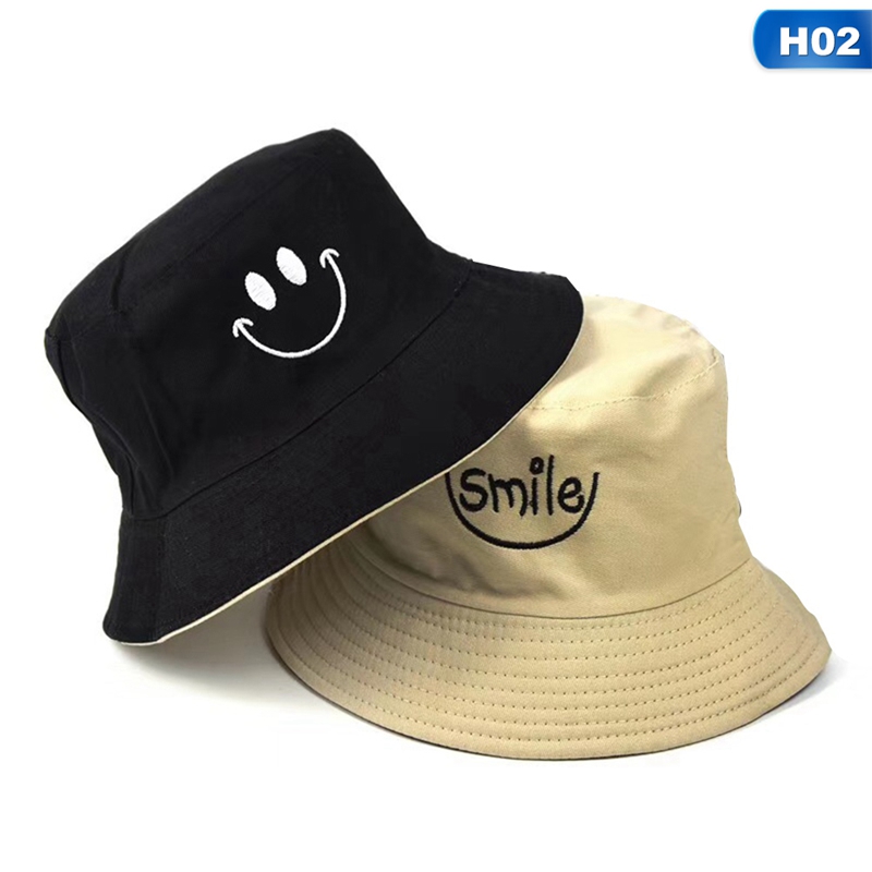 Tmdbyx Nón Bucket Hình Mặt Cười Phong Cách Hip Hop Unisex
