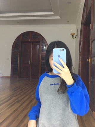 Áo nỉ raglan thêu American