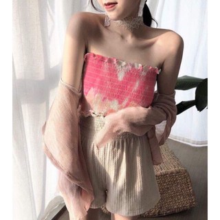 Áo ống loang màu