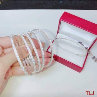 Lắc tay bạc ta đính kim cương nhân tạo full