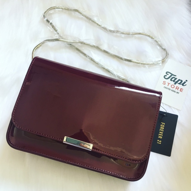 Túi Forever 21 Faux Patent Leather Crossbody