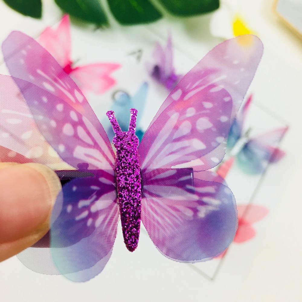 Kẹp Tóc Hình Bươm Bướm Nhiều Màu Cho Nữ