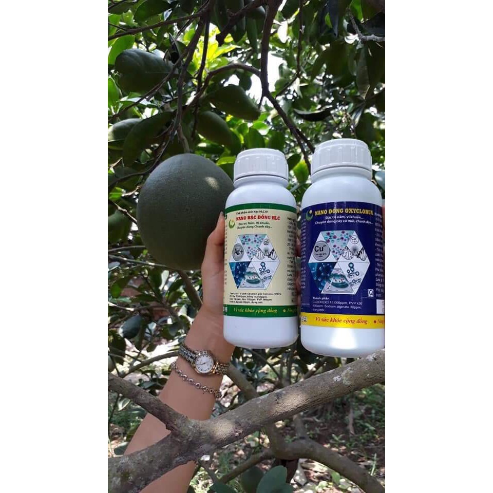 CHẾ PHẨM NANO BẠC ĐỒNG HLC.500ml Hàng công ty chính hãng