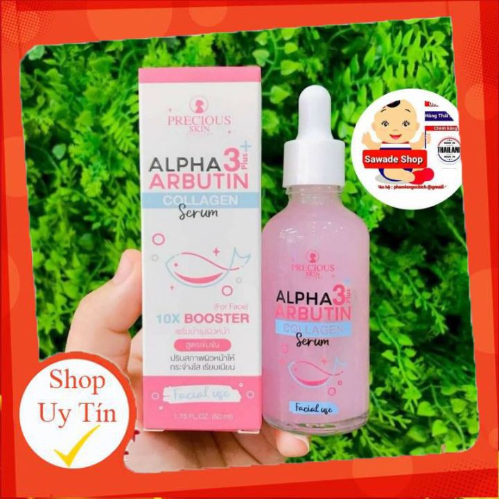 SERUM ALPHA ARBUTIN COLLAGEN✨ 🔻Serum Collagen Tươi ALPHA ARBUTIN 3+ Plus_SẢN PHẨM THÁI LAN_ CÓ BILL 