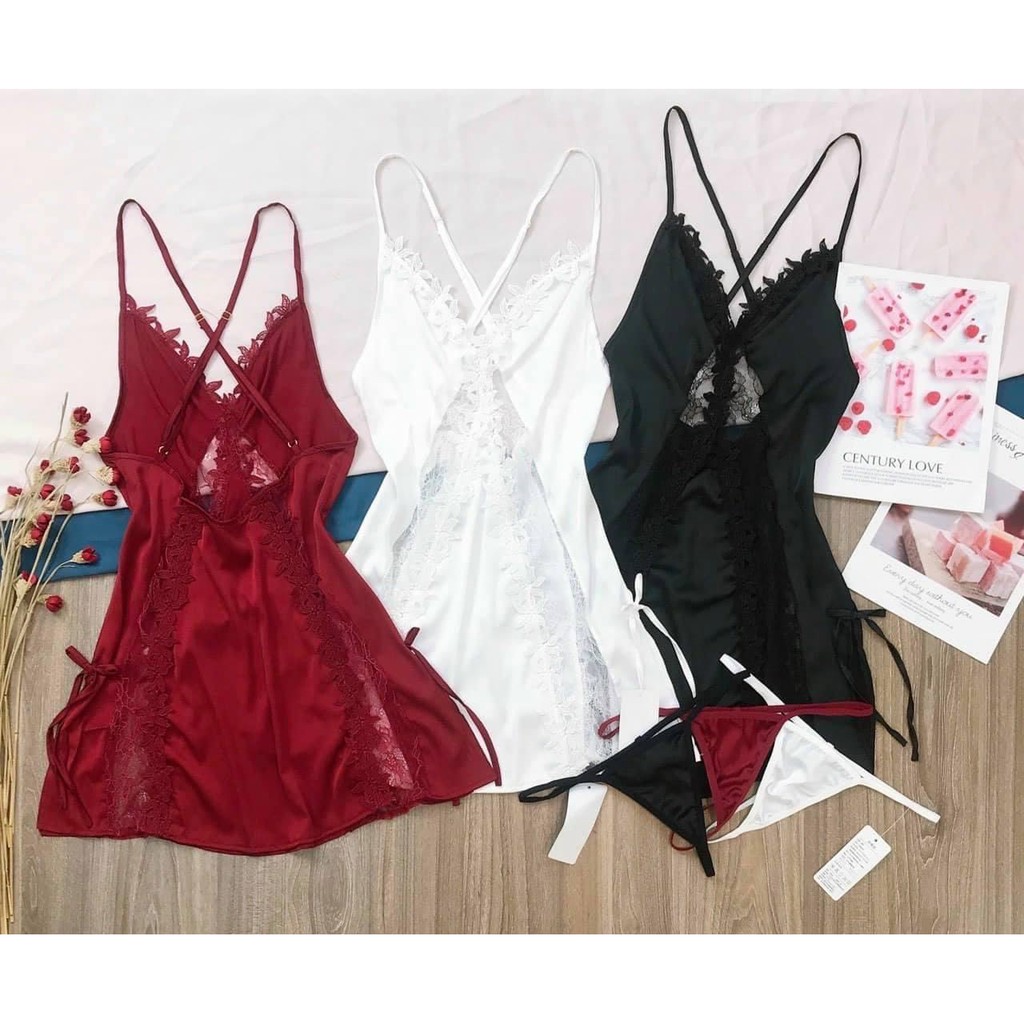 ♥️[HCM GIAO NHANH 30 phút] ♥️[LL320] - Váy ngủ sexy quyến rũ - đầm ngủ gợi cảm phối ren - CÔ CHỦ NHỎ CHUYÊN SỈ | BigBuy360 - bigbuy360.vn