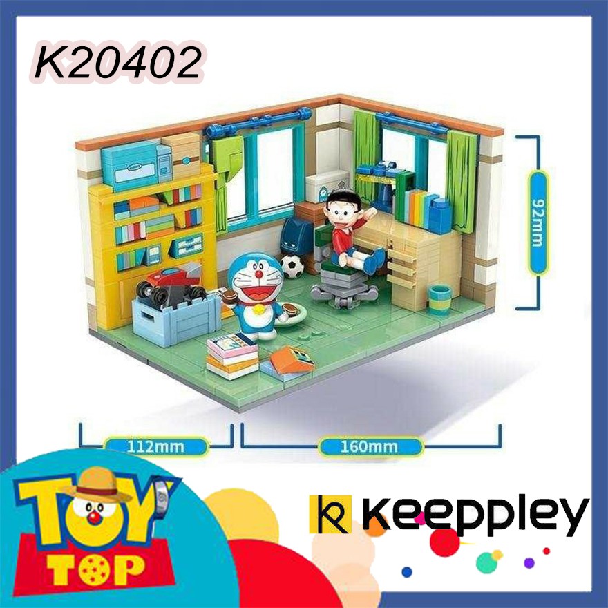 Đồ chơi mô hình Doremon lắp ráp Keeppley máy thời gian Doraemon K20401, căn phòng Doraemon Nobita K20402