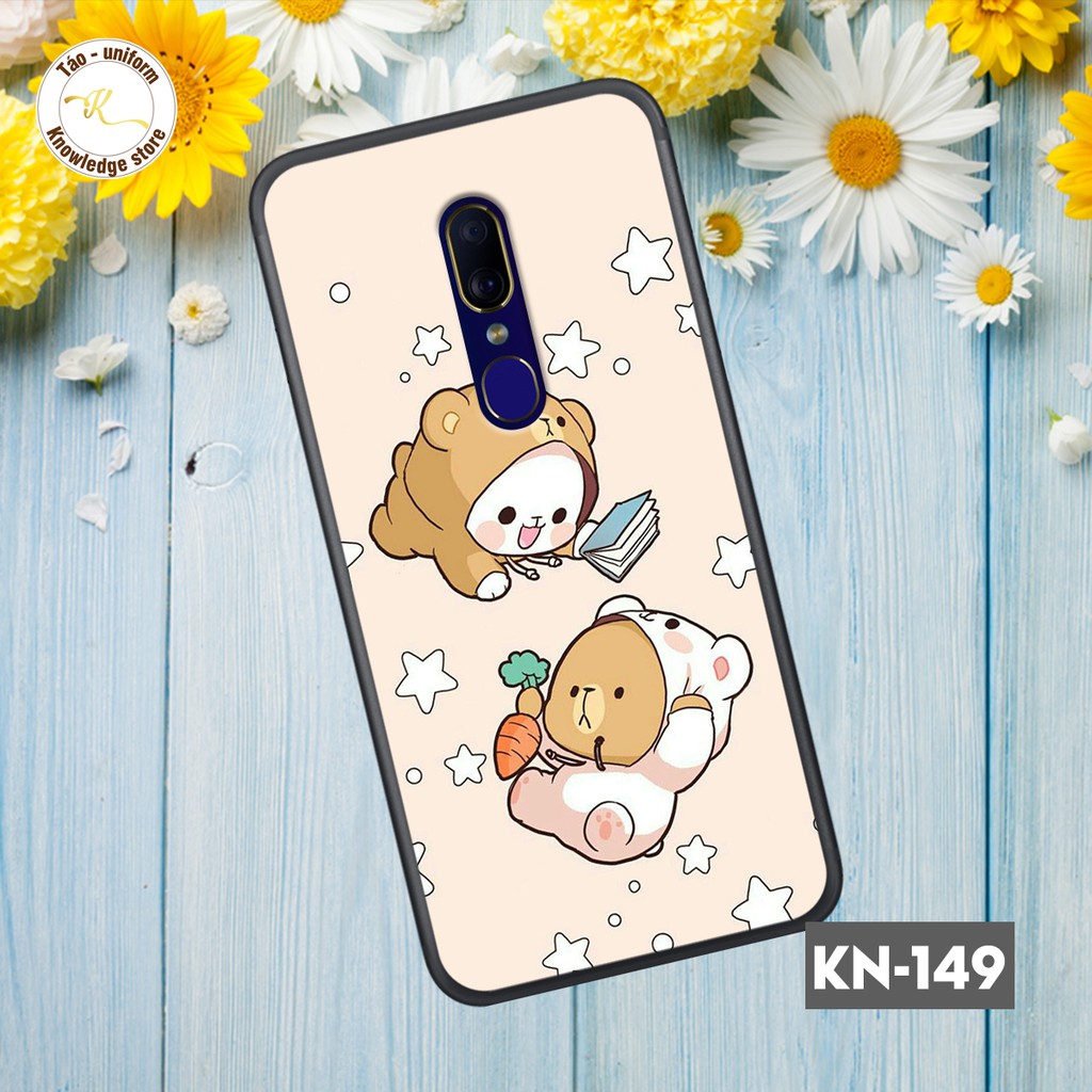 Ốp in kính hình chibi hình cô nàng cá tính cho dòng điện thoại opop f11/f11pro