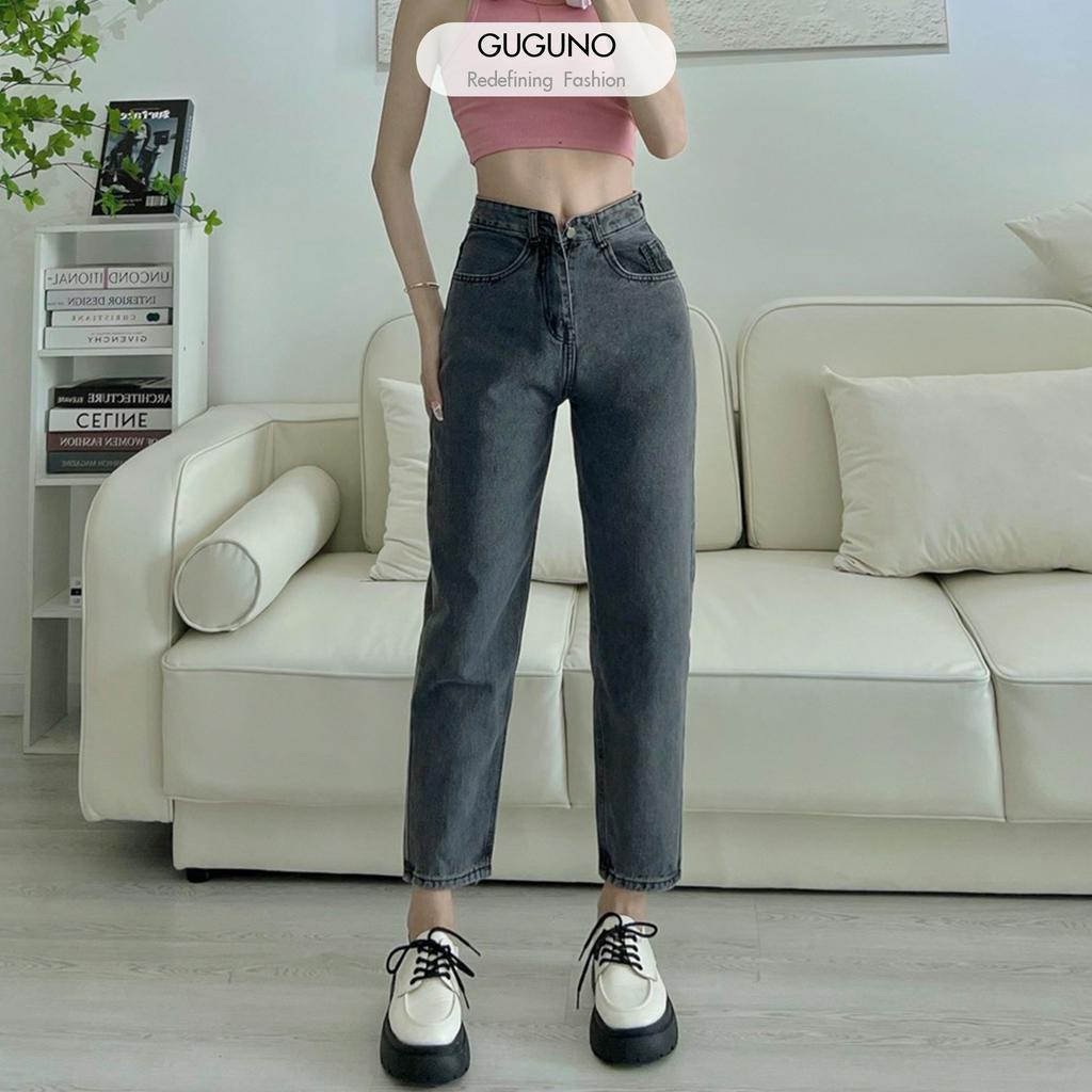 Quần jeans nữ baggy cạp Guguno