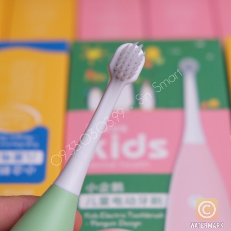 Bàn Chải Điện Cho Bé Focus Kids Sạch Răng Tiện Lợi Chống Nước IPX5 Máy Đánh Răng Tự Động Cho Bé