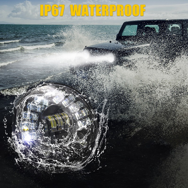 Đèn pha Led hình tròn 7 Inch 300w cho e Wrangler Cj Tj
