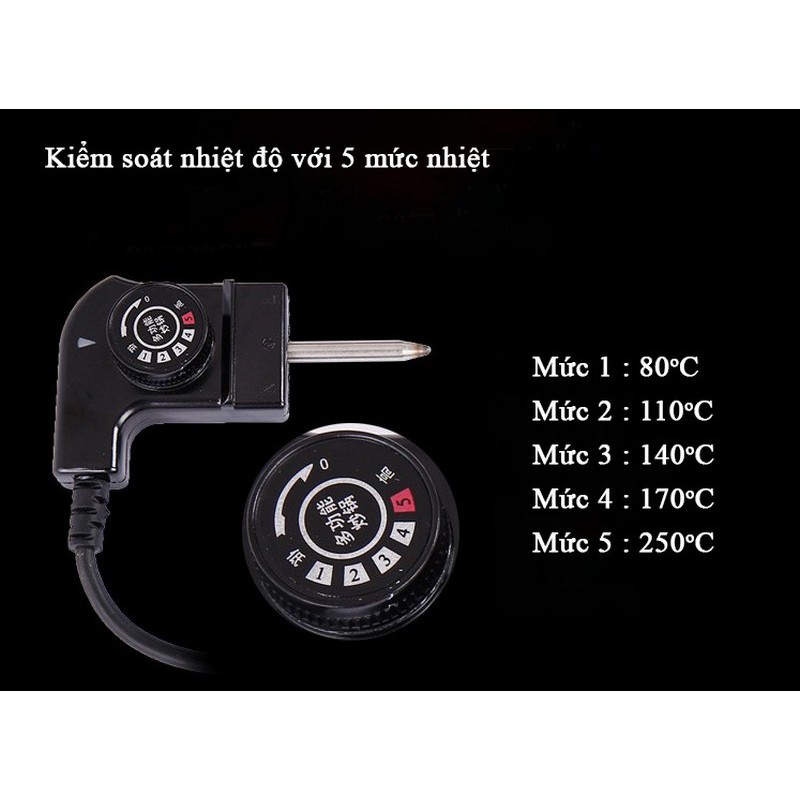 Nồi lẩu điện 2 ngăn Mishio MK112 - hàng chính hãng