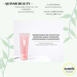 𝗧𝗶𝗻𝗵 𝗖𝗵𝗮̂́𝘁 CLINIQUE 𝗠𝗼𝗶𝘀𝘁𝘂𝗿𝗲 𝗦𝘂𝗿𝗴𝗲 𝗛𝘆𝗱𝗿𝗮𝘁𝗶𝗻𝗴 𝗦𝘂𝗽𝗲𝗿𝗰𝗵𝗮𝗿𝗴𝗲𝗱 𝗖𝗼𝗻𝗰𝗲𝗻𝘁𝗿𝗮𝘁𝗲 SIZE MINI 15ML