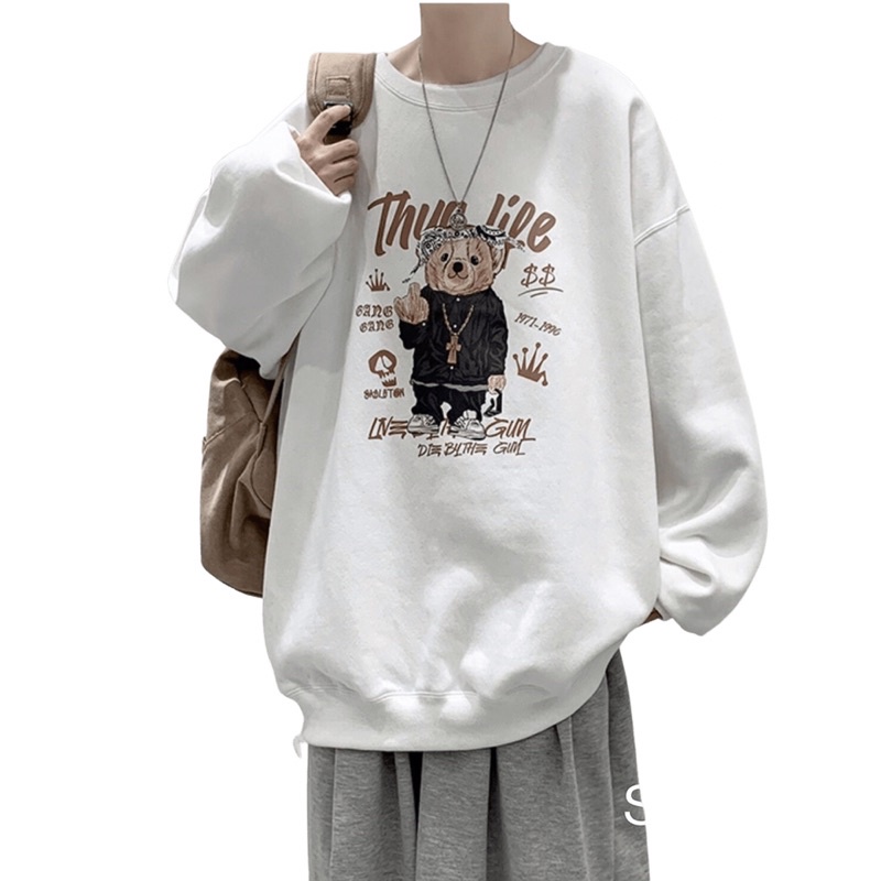 Áo Sweater Gấu Ulzzang Unisex VN CLO - SWT017_PET