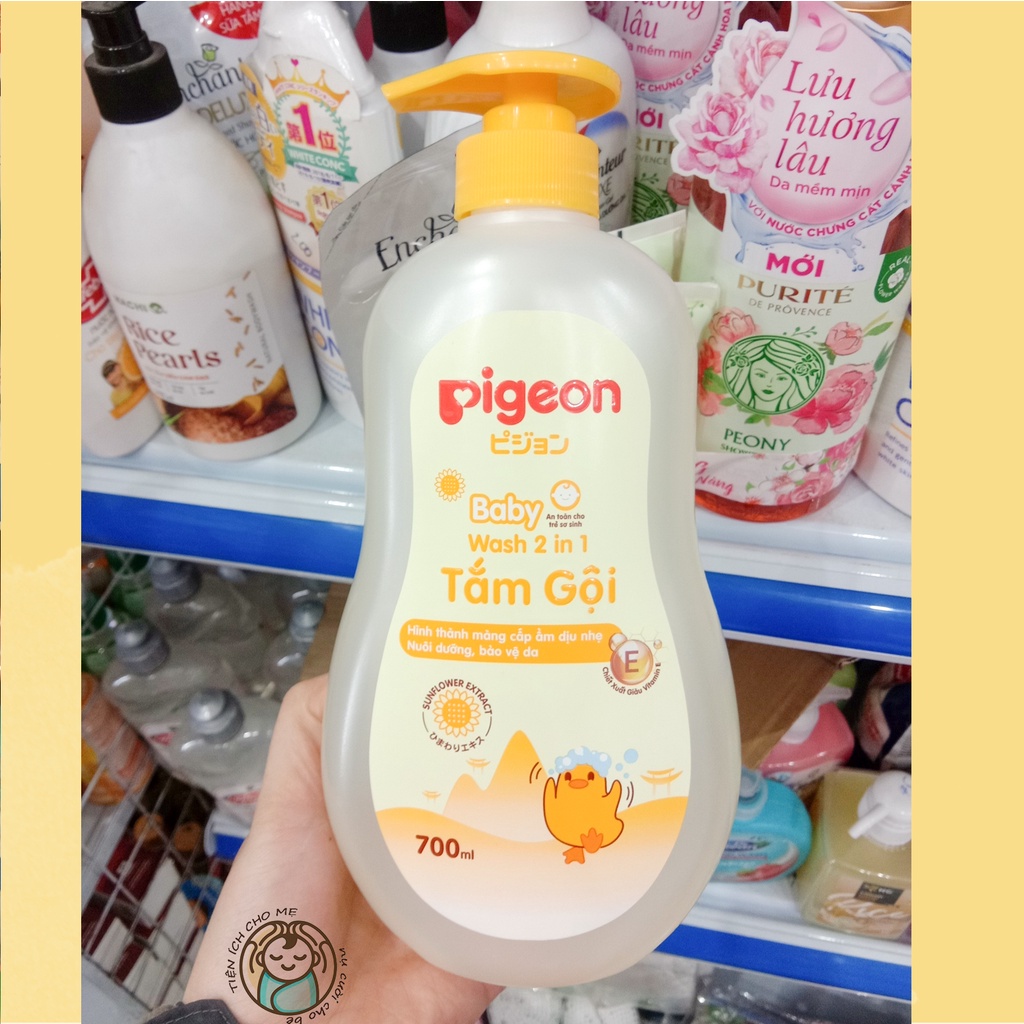 Sữa Tắm Gội Toàn Thân Cho Bé Pigeon Baby Wash 2 in1 700ml (Mẫu Mới)