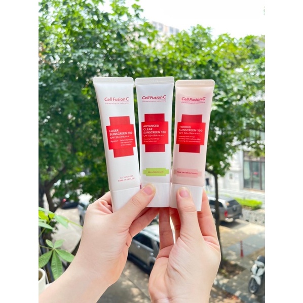 kem chống nắng cell fushion C