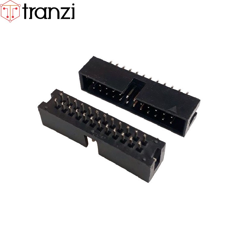 Giắc cắm header 2.54mm IDE IDC DC3 2x12P chân cắm thẳng đen - túi 5 cái