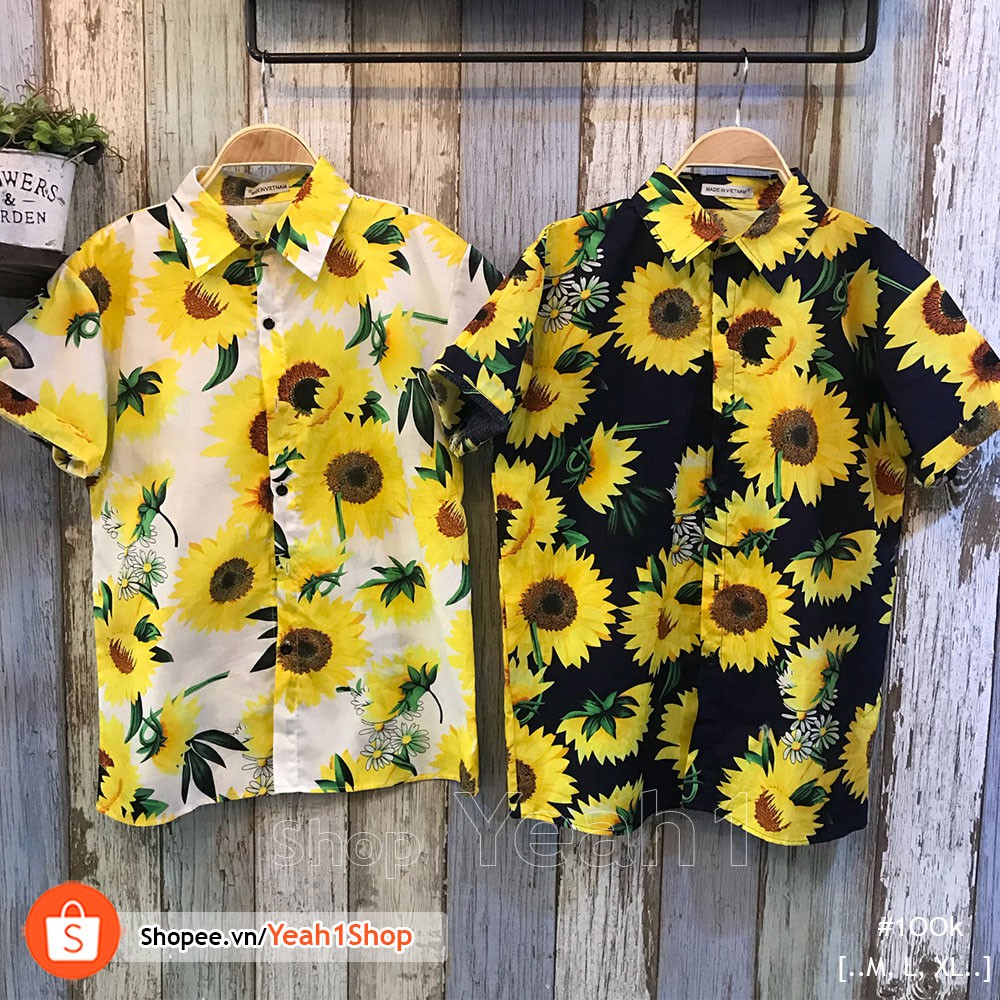 [Yeah1Shop]- Áo sơ mi hướng dương mới (M, L, XL)