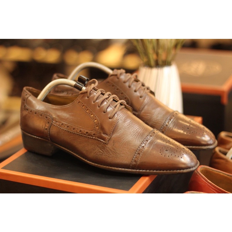 [Giày 2hand] [Size 41] [TonaShoe] Giày Tây Kiểu Dáng Wingtips Thương Hiệu Buffalow