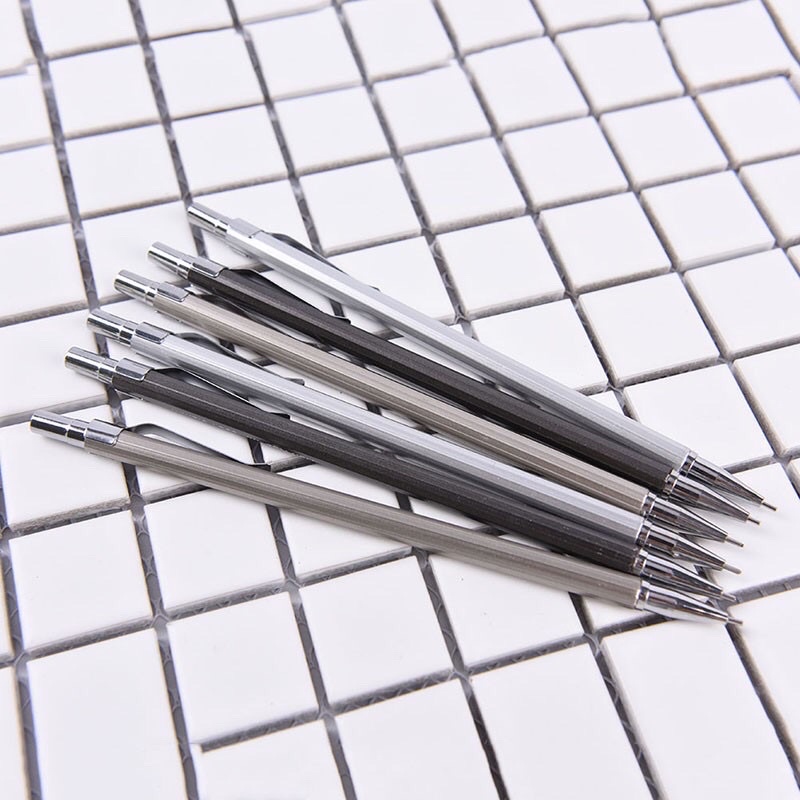 Bút chì bấm vỏ kim loại ngòi 0,5/ 0,7mm