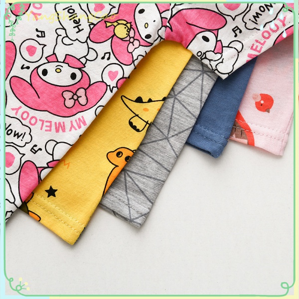 Bộ Pijama Cotton + Quần Dài Họa Tiết Hoạt Hình Cho Bé Gái (1-6 Tuổi)