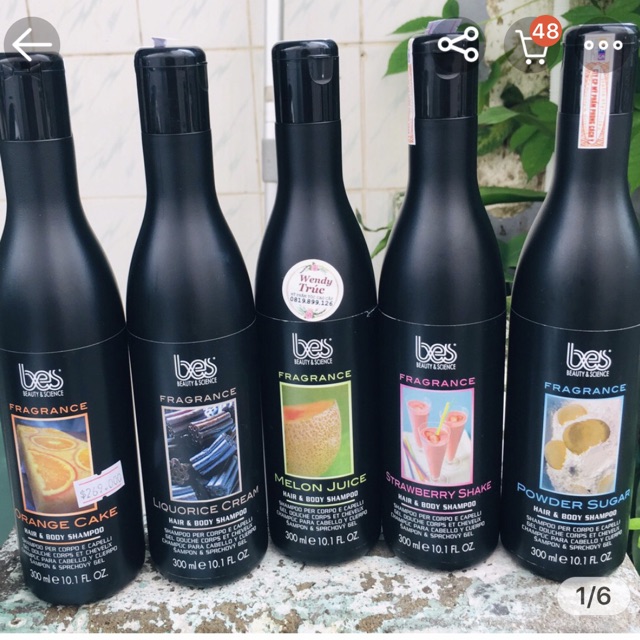 Dầu gội trái cây sức sống hàng ngày Bes Fragrance 1000ml DƯA LƯỚI