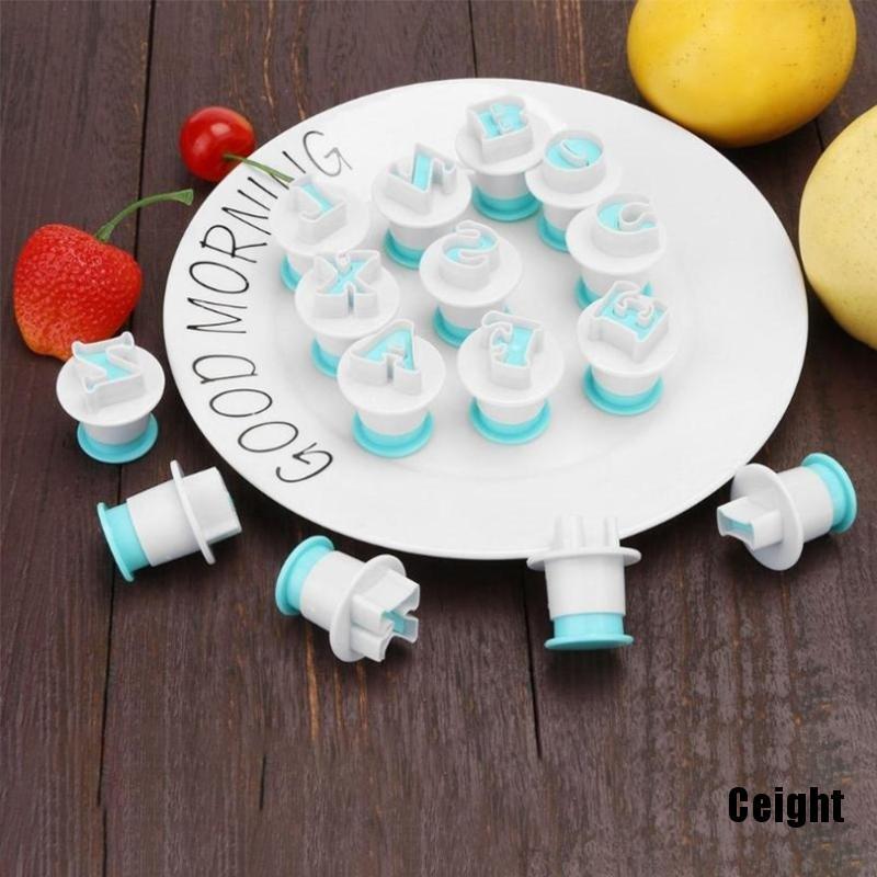 Khuôn Nhấn Bánh Quy Hình Chữ Cái Và Số Trang Trí Bánh Kem