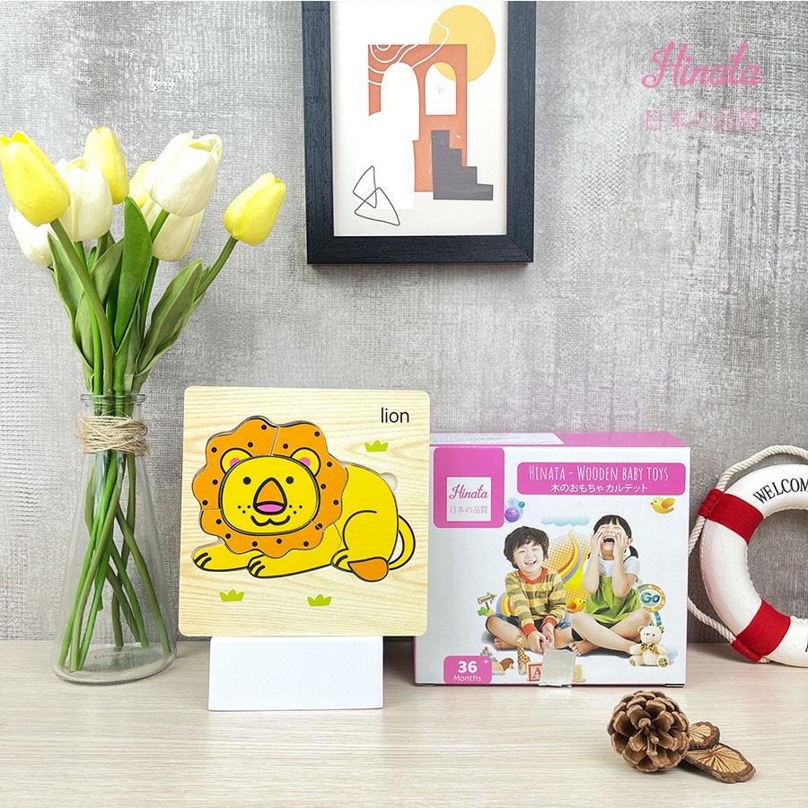 Trọn bộ 8 tranh ghép hình bằng gỗ HINATA DC22