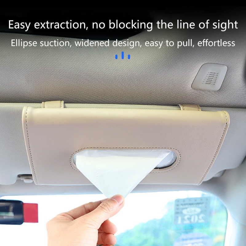 Hộp Đựng Khăn Giấy Bằng Da PU Nhiều Màu Tùy Chọn Tiện Dụng Cho Xe Hơi