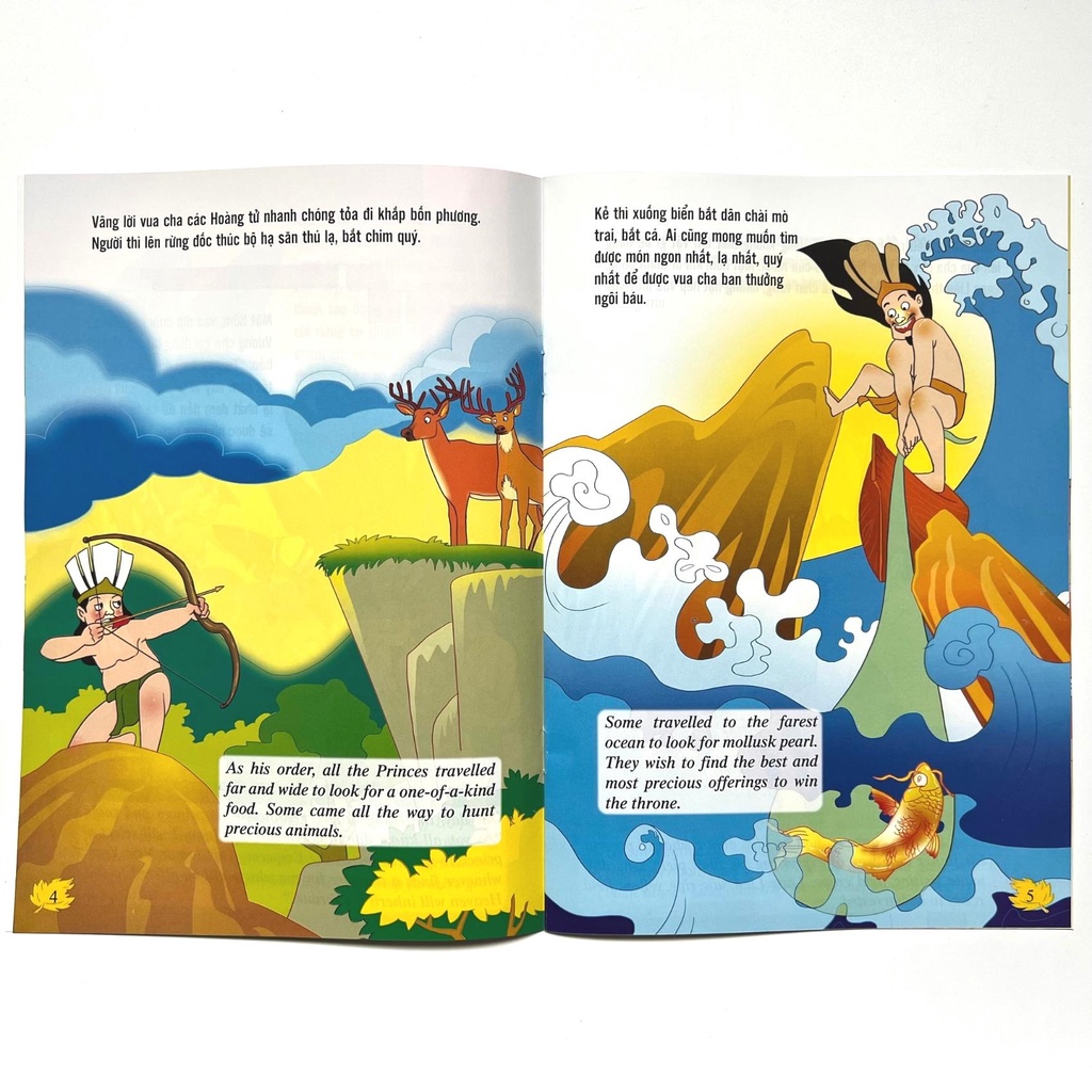 Sự Tích Bánh Chưng Bánh Giày - Truyện tranh cổ tích song ngữ Việt - Anh