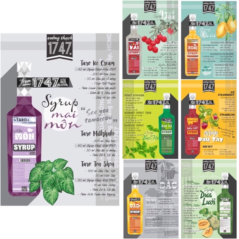 Siro Syrup Urban Barman các vị 730ml