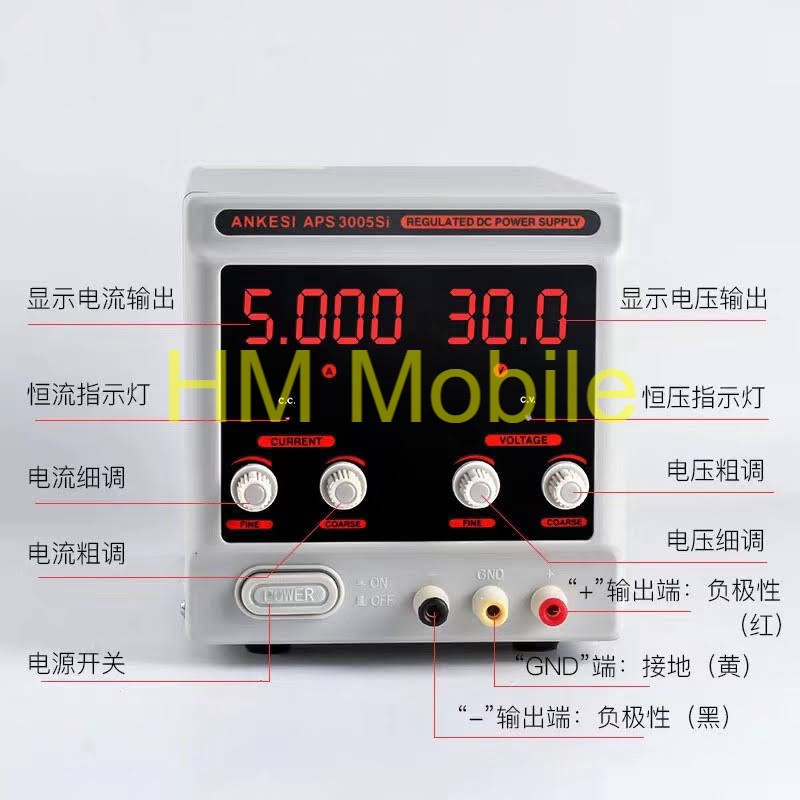 Máy cấp nguồn 3005Si đồng hồ Led 4 số 30V-5A