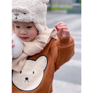 Áo hoodie cho bé batala kids áo nỉ bông mặt gấu dày dặn bé trai bé gái từ - ảnh sản phẩm 4