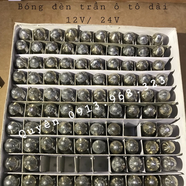 BÓNG ĐÈN TRẦN Ô TÔ DÀI 12V/24V
