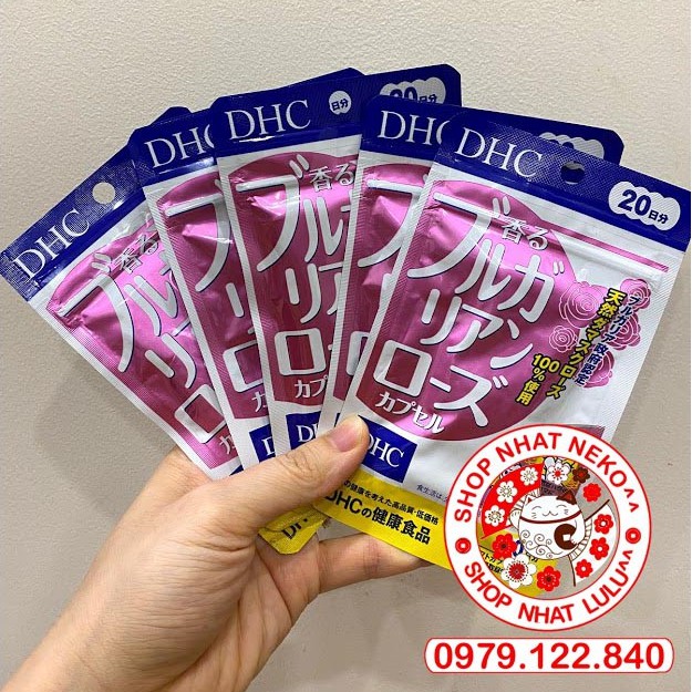 Viên Uống Thơm Hoa hồng thơm Cơ Thể DHC 20 ngày Rose Capsule _shopnhatlulu