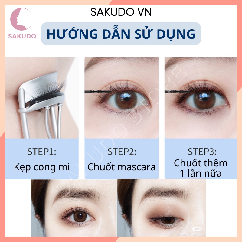 Mascara 3D Laneila siêu mảnh 2.5mm với công thức dài mi Skinny Microcara, chuốt mi siêu mảnh, cong, dài mi SKD025