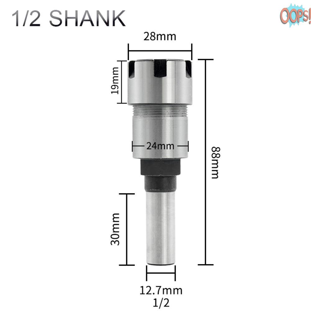 Đầu Nối Dài Mũi Khoan 1 / 2 Inch Kèm Giá Đỡ Er20-13 13mm Collet