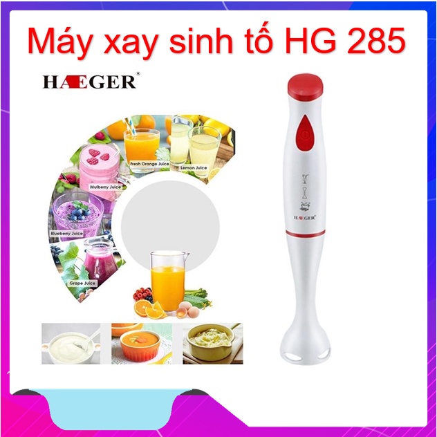 Máy xay sinh tố BẢO HÀNH 12 THÁNG máy say đa năng thiết kế gọn nhẹ có thể xay ngay trong nồi, bát - HG 285