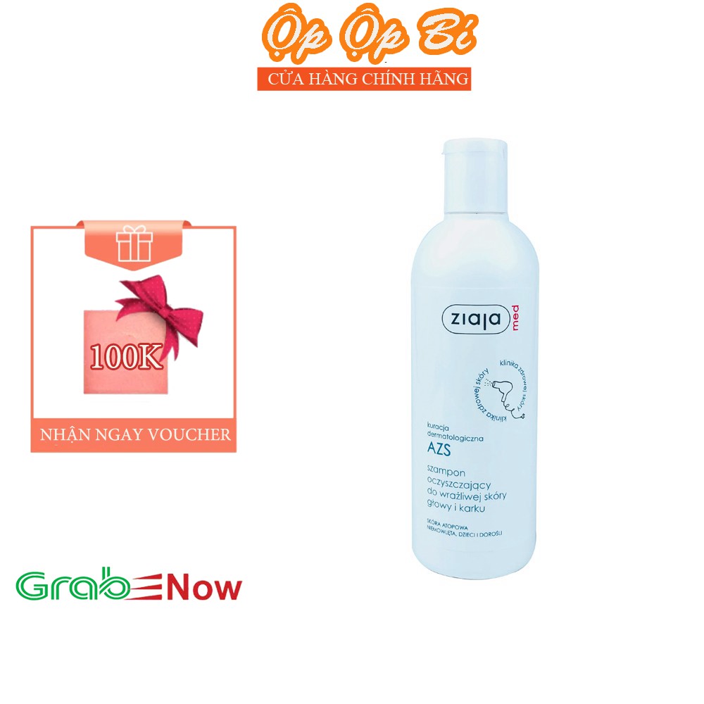 Dầu Gội Da Đầu Ngăn Ngừa Viêm Da - Ziaja Med Atopy 300ml - Ộp Ộp Bí