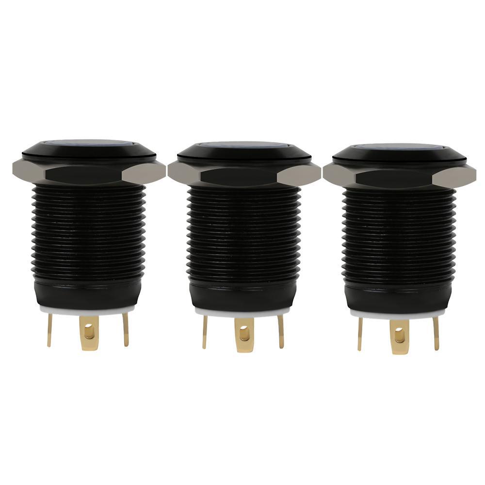 SUYO Công TắC ẤN NúT BằNg Kim LoạI Nhôm ChốNg NướC 12mm 12V 4Pin