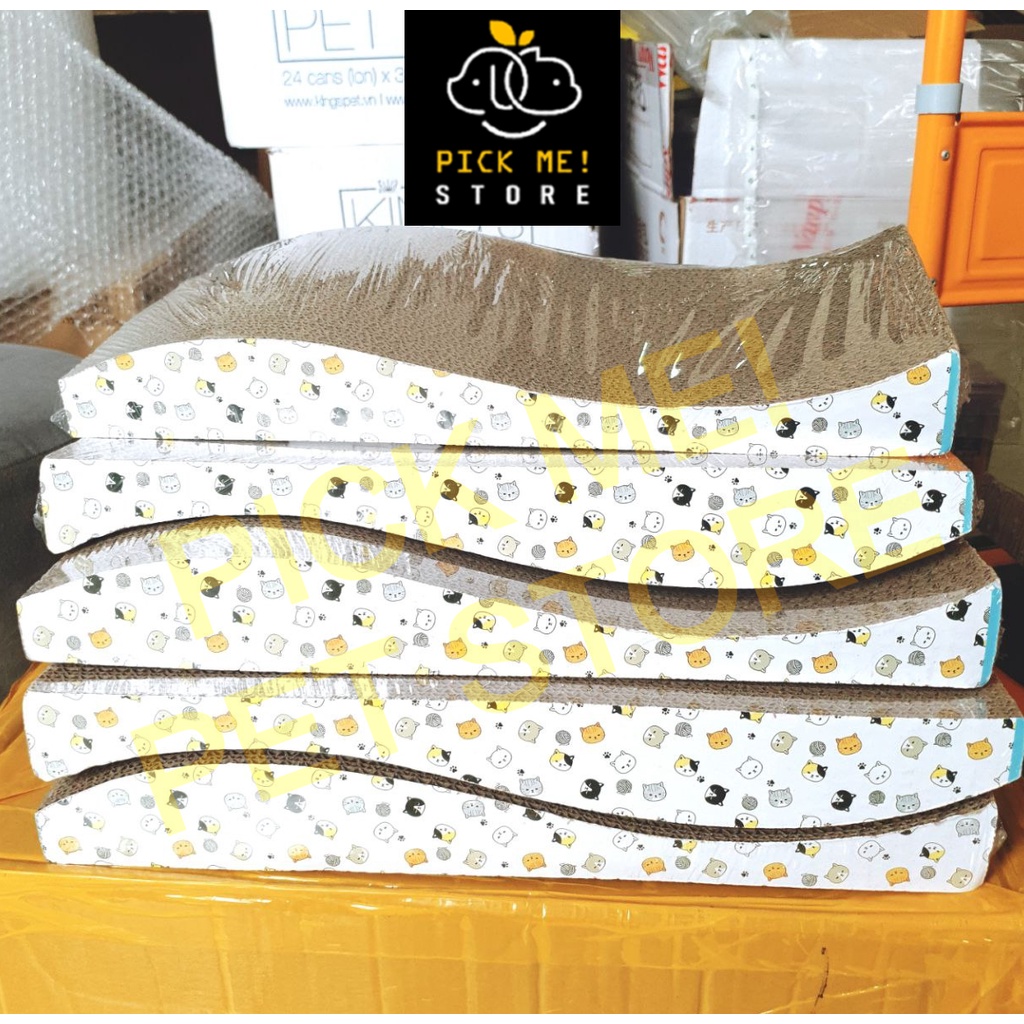 Bàn Cào Móng Cho Mèo - Giấy Carton, Đồ Chơi Xả Stress tránh mèo cào ghế sô pha