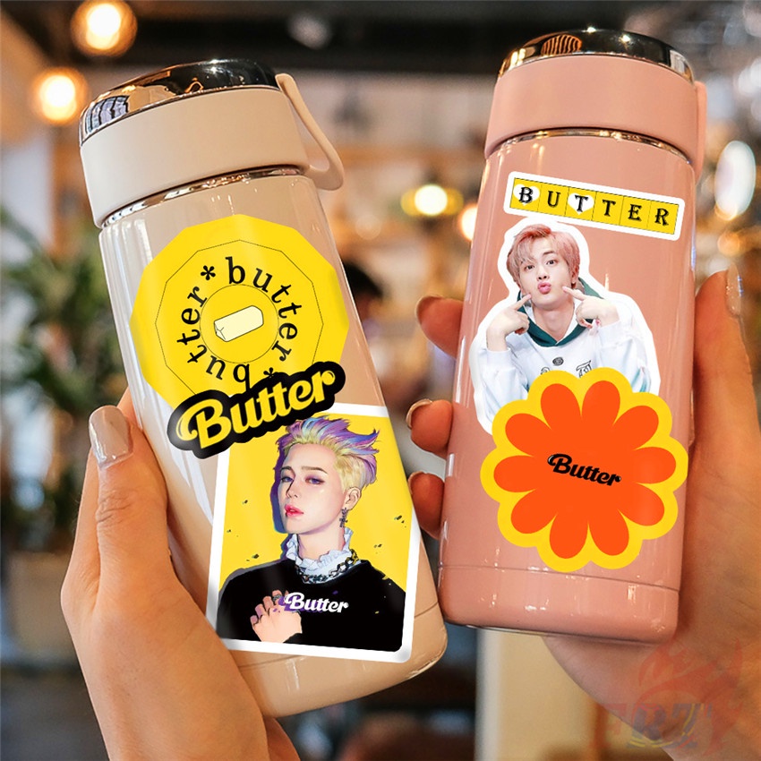 Bộ 50 miếng dán chống thấm nước trang trí vali laptop / ván trượt họa tiết hoạt hình Bt21 01