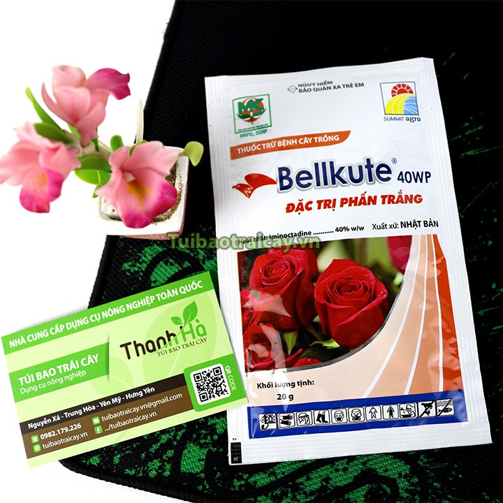 Thuốc trị bệnh phấn trắng cho hoa hồng Bellkute 40WP - T54