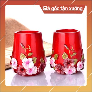 Bộ đồ dùng phòng tắm khắc hoa