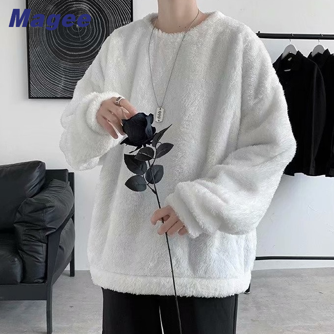 Áo sweater Lông Hai Mặt Phong Cách Hàn Quốc Thời Trang Cho Cặp Đôi
