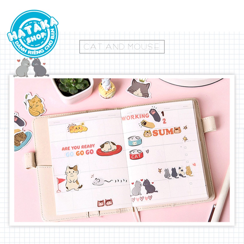 Sticker cute, dễ thương mẫu HOT nhất dán trang trí laptop, mũ nón bảo hiểm, vali, xe tay ga, ván trượt