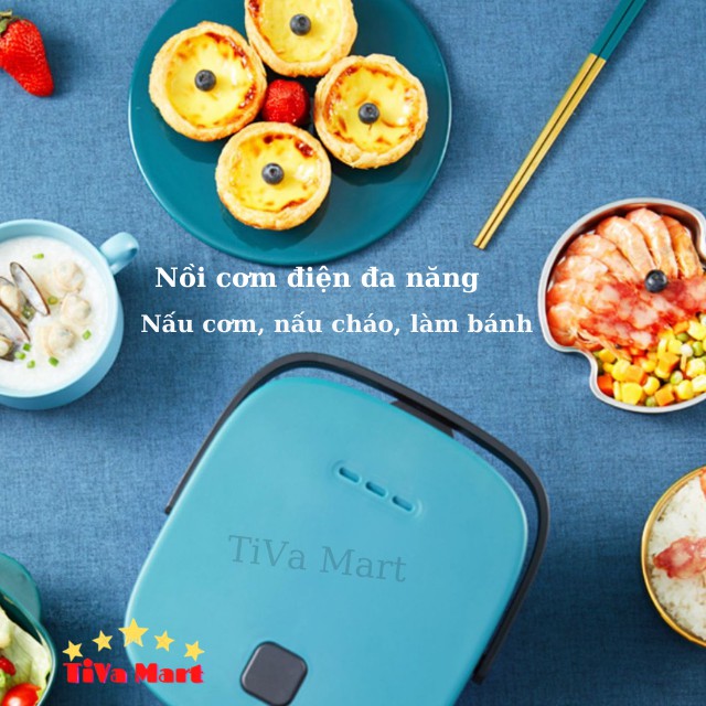 [HÀNG LOẠI 1] Nồi Cơm Điện Mini Đa Năng JIASHI 1,2L Hàng Nội Địa Cao Cấp_TiVa Mart