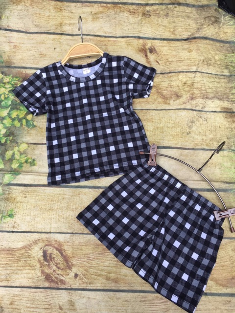 Combo 4 bộ cotton ngắn tay xinh xắn cho bé gái 6-24kg