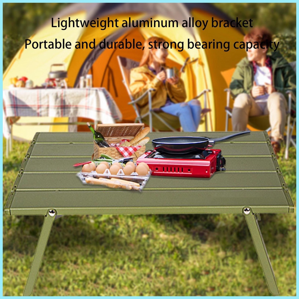 Bàn Xếp Mini Bằng Hợp Kim Nhôm Tiện Dụng Mang Theo Du Lịch Cắm Trại